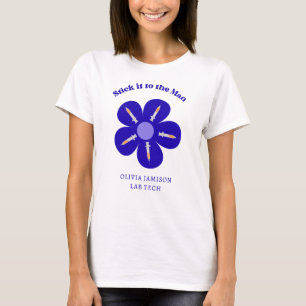Cute Funny Nurse Phlebotomie Flower Spuit Shot T-shirt