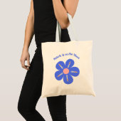 Cute Funny Nurse Phlebotomie Flower Spuit Shot Tote Bag (Voorkant (product))