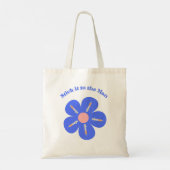 Cute Funny Nurse Phlebotomie Flower Spuit Shot Tote Bag (Achterkant)