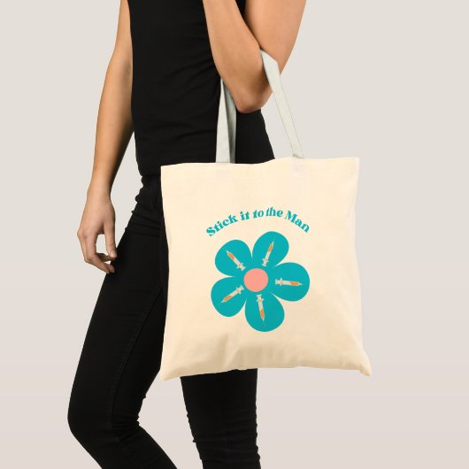 Cute Funny Nurse Phlebotomie Flower Spuit Shot Tote Bag (Voorkant (product))