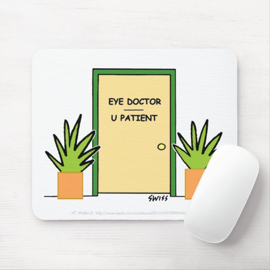 Cute Funny Optical Kantoor Mousepad Muismat (Met muis)