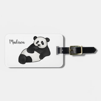 Cute Funny Panda | Dierdieren Bagagelabel