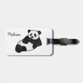 Cute Funny Panda | Dierdieren Bagagelabel (Achterkant horizontaal)