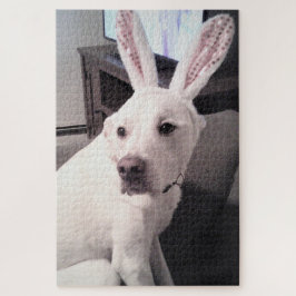 Cute Funny Past Bunny Puppy Dog Paascadeau Legpuzzel