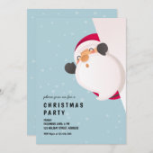 Cute Funny Peking Santa Claus Kerstmis Kaart (Voorkant / Achterkant)