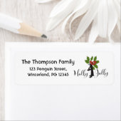 Cute Funny Penguin-kerstretour Etiket (Insitu)