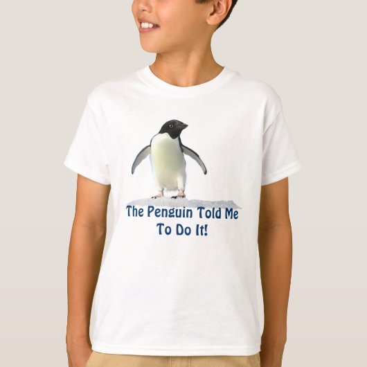 Cute Funny Penguin Kinder Sweater. T-shirt (Voorkant)