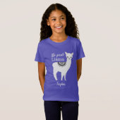 Cute Funny Personalized No Prob llama T-shirt (Voorkant volledig)