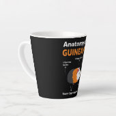 Cute Funny Pet Guinea Pig Eigenaar Gifts Latte Mok (Linkerhoek)