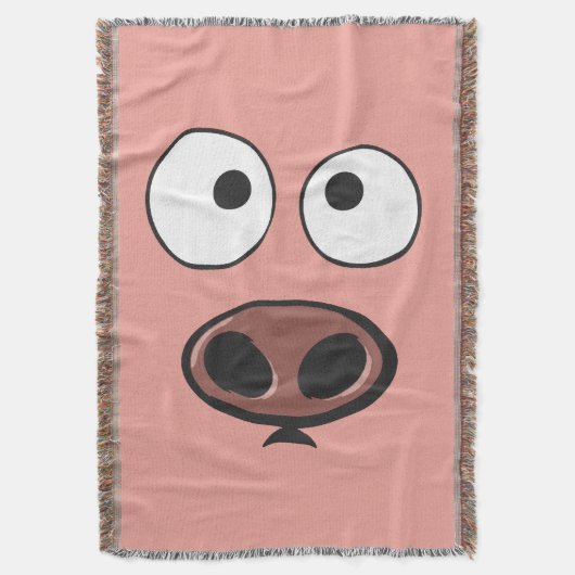 Cute Funny Pig Deken (Voorkant Verticaal)