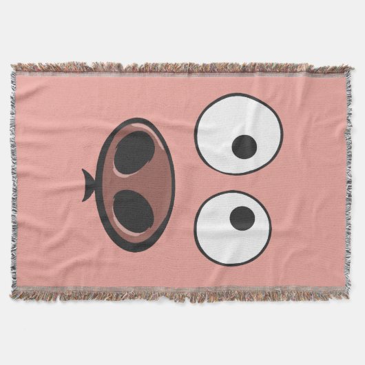 Cute Funny Pig Deken (Voorkant)