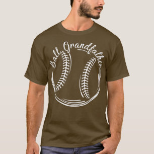 Cute Funny Player Fan Baseball Grandfather Mannen T-shirt