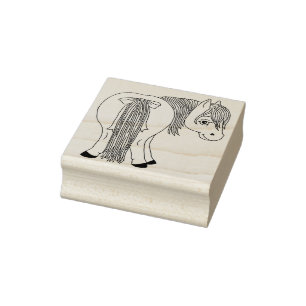 Cute Funny Pony Butt Rubber Stamp Rubberstempel