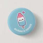 Cute Funny Popsicle Ronde Button 3,2 Cm (Voorkant)