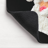 Cute Funny Preppy Faux Yarn Santa Claus Face Merry Muismat (Hoek)