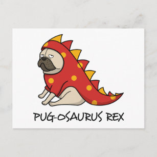 Cute Funny Pug Briefkaart