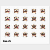 Cute Funny Pug Puppy - Sticker (Vel)