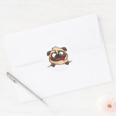 Cute Funny Pug Puppy - Sticker (Envelop)