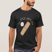 Cute Funny Pun Joke Band Aid Stick T-shirt (Voorkant)