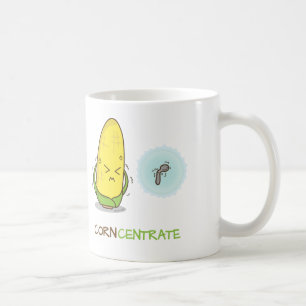 Cute Funny Punny Corn Concentrate Koffiemok