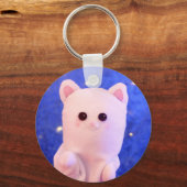 Cute Funny Quote | Foto Proud Plushie Hooman Sleutelhanger (Achterkant)