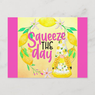 Cute Funny Quote Gnome Lemons Briefkaart