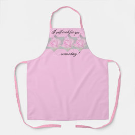 Cute Funny Quote, prachtig Roos Birthday Schort