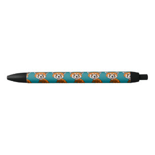 Cute Funny Red Panda Cartoon Zwarte Inkt Pen
