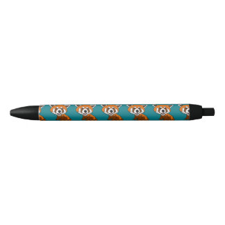 Cute Funny Red Panda Cartoon Zwarte Inkt Pen