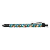 Cute Funny Red Panda Cartoon Zwarte Inkt Pen (Bovenkant)