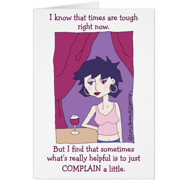 Cute Funny Red Wine Vino Cartoon Girl (Voorkant)