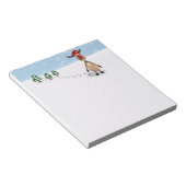 Cute Funny Reindeer Kerstboom - Notitieblok (Schuin)