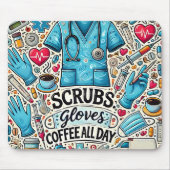 Cute/Funny RN Nurse Muismat (Voorkant)