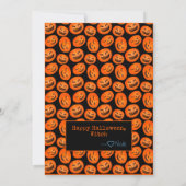 Cute Funny Rude Halloween Witch Flat Wenskaart Kaart (Achterkant)