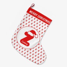 Cute Funny Santa Claus Pet Pattern Monogrammed Z