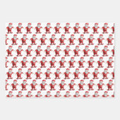 Cute Funny Santa Reindeer Skateboard Scooter Inpakpapier Vel (Voorkant 3)
