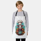 Cute Funny Sheep Chef Schattig Animal Graphic Schort (Gedragen)