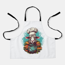 Cute Funny Sheep Chef Schattig Animal Graphic
