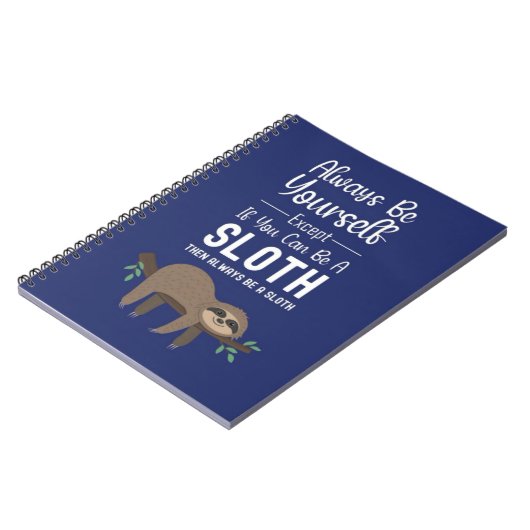 Cute Funny Sloth Gift Ideas Relax Humor Animal Kid Notitieboek (Linkerzijde)
