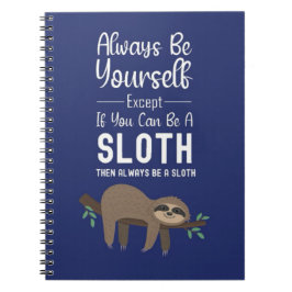 Cute Funny Sloth Gift Ideas Relax Humor Animal Kid Notitieboek