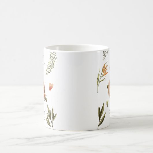 Cute Funny Sloth "Ik kan vandaag niet volwassen wo Koffiemok (Center)