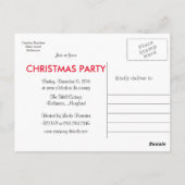 Cute Funny Snowman Drawing | Kerstfeest Briefkaart (Achterkant)