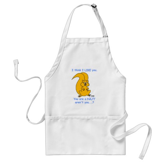 Cute Funny Squirrel Cartoon Art Friendship BBQ Standaard Schort (Voorkant)