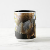 Cute Funny Squirrel Coffee Mok (Midden)