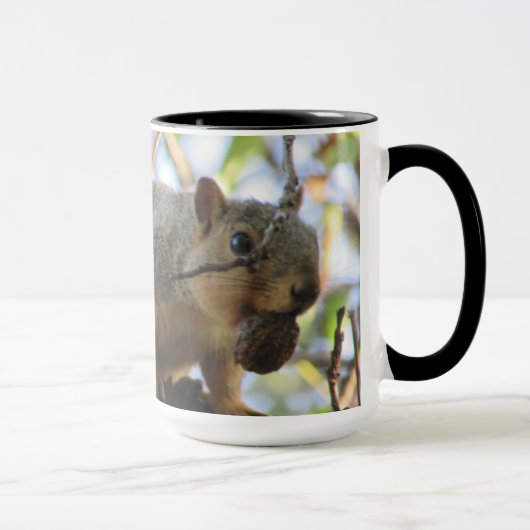 Cute Funny Squirrel Coffee Mok (Rechts)