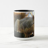 Cute Funny Squirrel Coffee Mok (Midden)