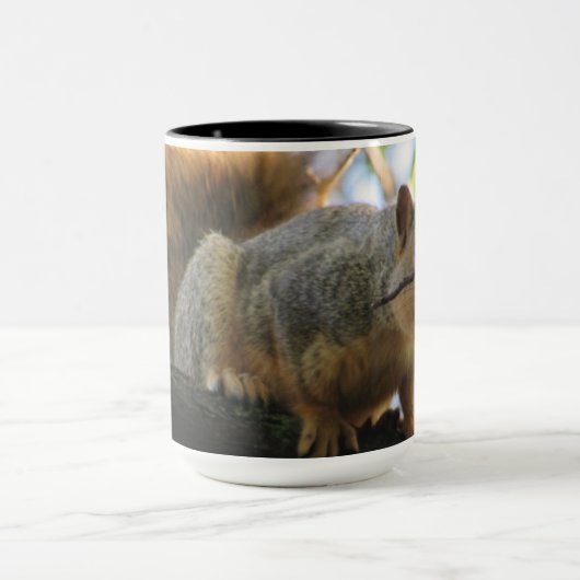 Cute Funny Squirrel Coffee Mok (Midden)
