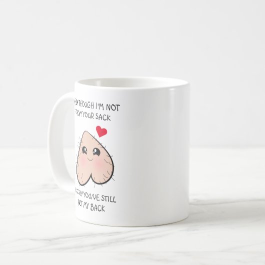 Cute Funny Step Vaderdag Koffiemok (Voorkant links)