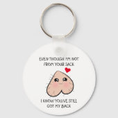 Cute Funny Step Vaderdag Sleutelhanger (Voorkant)