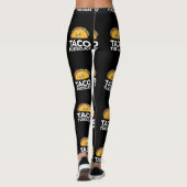 Cute & Funny Taco Dinsdag in glimlach Taco Leggings (Achterkant)